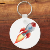 漫画ロケット宇宙船 キーホルダー (正面)