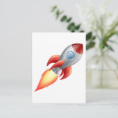 漫画ロケット宇宙船 ポストカード (スタンド正面)