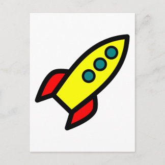 漫画ロケット船 ポストカード