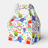 漫画ロボットテーマ誕生日パーティー フェイバーボックス (裏面サイド)