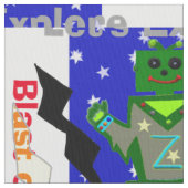 漫画ロボットボーイエイリアンスター ファブリック (クローズアップ)