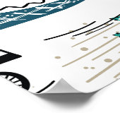 漫画ワニ:ヴィンテージ壁紙 ポスター (角)