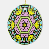 漫画万華鏡のように千変万化するパターン01 セラミックオーナメント (左)