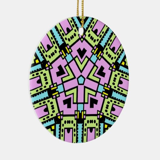 漫画万華鏡のように千変万化するパターン02 セラミックオーナメント (右)
