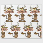 漫画不機嫌牛 ラッピングペーパー (フラット)
