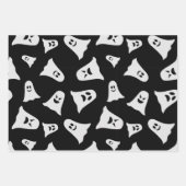 漫画不気味幽霊とレトロなカボチャ ラッピングペーパーシート (正面2)