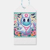 漫画不気味幽霊ナース：ハロウィーンアート ギフトタグ (正面)