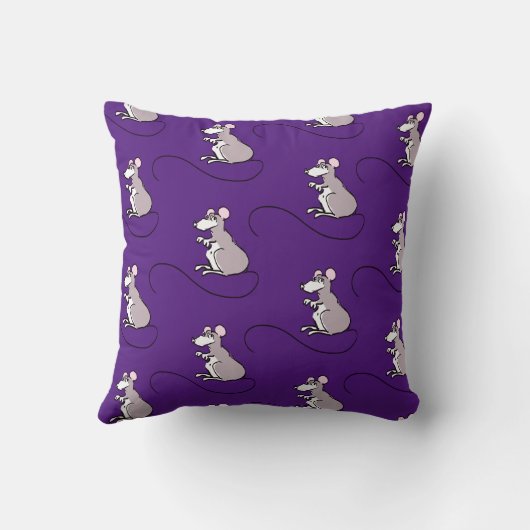 漫画中国のラットイヤー〔占星術の〕十二宮図誕生日Sq枕 クッション (裏面)