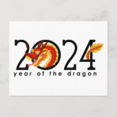 漫画中国の辰年はがき ポストカード (正面)