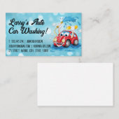 漫画乳母車カーウォッシュイラストレーション 名刺 (正面/裏面)