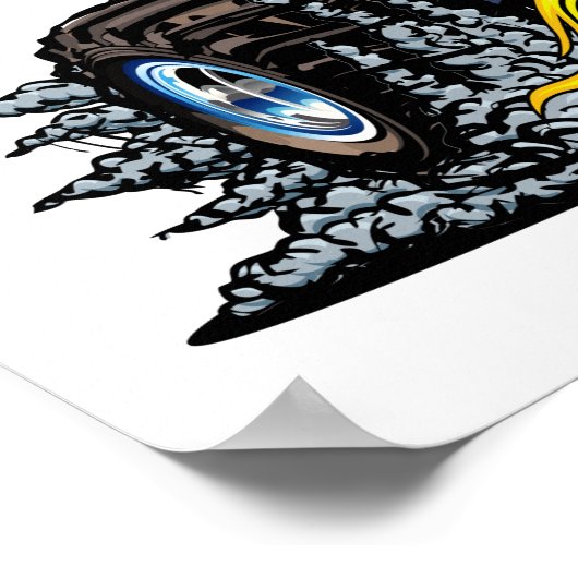 漫画乳母車 ポスター (角)