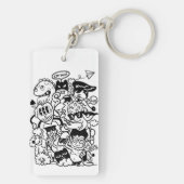 漫画予測できなのキャラクター集団 キーホルダー (裏面)
