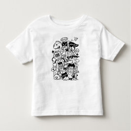 漫画予測できなのキャラクター集団 トドラーTシャツ