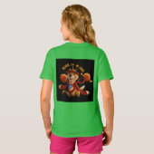 漫画予測できなTシャツ：ヨにおもしろいのスプラッシュを追加 Tシャツ (裏面フル)