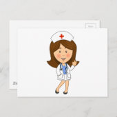 漫画伝統的ナースなびく ポストカード (正面/裏面)