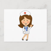 漫画伝統的ナースなびく ポストカード (正面)