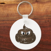 漫画動揺して怒ウンチベルトのバックル キーホルダー (正面)