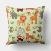 漫画動物が付いているパターン クッション (裏面)