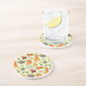 漫画動物が付いているパターン コースター (側面)