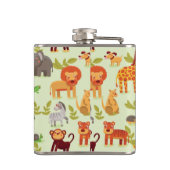 漫画動物が付いているパターン フラスク (裏面)