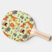 漫画動物が付いているパターン 卓球ラケット (横)