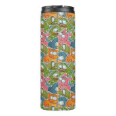 漫画動物が付いているヴィンテージパターン タンブラー (裏面)