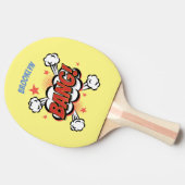 漫画吹き出しタイポグラフィアート 卓球ラケット (横)