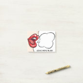 漫画吹き出しポップ・アートのブックアー10代のトガール ポストイット (デスク上)