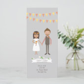 漫画図解入りの、写真付きのカップルポートレート結婚ズ プログラム (スタンド正面)