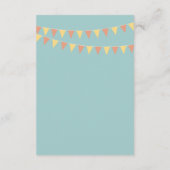 漫画図解入りの、写真付きのカップルポートレート結婚ズ 出欠カード (裏面)