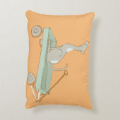 漫画図解入りの、写真付きの犬 アクセントクッション (裏面(縦))