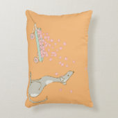 漫画図解入りの、写真付きの犬 アクセントクッション (正面(垂直))