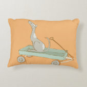 漫画図解入りの、写真付きの犬 アクセントクッション (裏面)