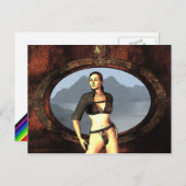 漫画女 ポストカード (正面/裏面)