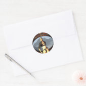 漫画女 ラウンドシール (封筒)