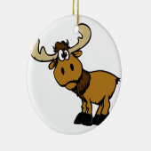 漫画好きなムース|背景色を選択 セラミックオーナメント (右)