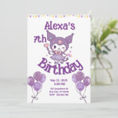 漫画子供の誕生日招待状カード 招待状 (スタンド正面)