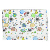 漫画宇宙テーマピローケース 枕カバー (正面)