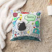 漫画宇宙テーマ装飾用クッション クッション (ブランケット)