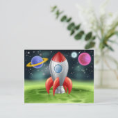 漫画宇宙ロケットオンエイリアン惑星 ポストカード (スタンド正面)