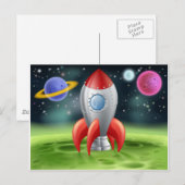 漫画宇宙ロケットオンエイリアン惑星 ポストカード (正面/裏面)