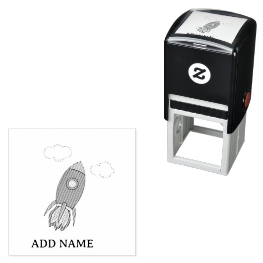 漫画宇宙ロケット名前をカスタムする セルフインキングスタンプ (インサイチュ)