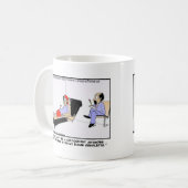 漫画家がTeeカードをおもしろい引退する理由マグギフト コーヒーマグカップ (正面左)