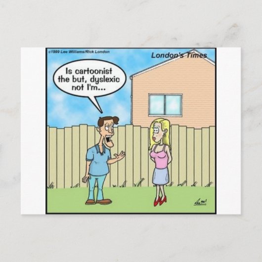 漫画家ギフトおもしろいティ&コレクティブ ポストカード (正面)