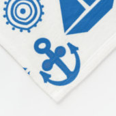 漫画帆船型 フリースブランケット (角)