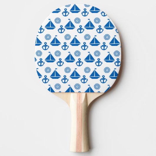 漫画帆船型 卓球ラケット (正面)
