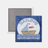 漫画帆船 マグネット (正面/裏面)