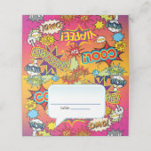 漫画帳音声バブルギークおたく結婚の プレイスカード (外部開封)