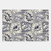 漫画帳音声バブル折り返し紙セット ラッピングペーパーシート (正面2)