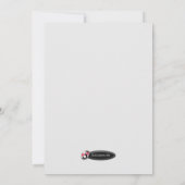 漫画引き裂かれた紙レッド誕生日招待状 招待状 (裏面)